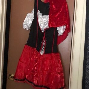 Little red riding hood dress with basket